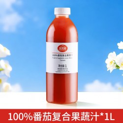 缤果族100%复合果蔬汁饮料阳光玫瑰番茄胡萝卜1L分享装