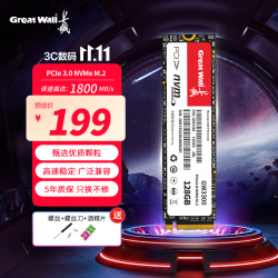 长城 NVMe协议 固态硬盘  128GB