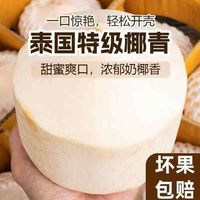 泰国进口椰青果王新鲜椰汁网红椰水果配开椰器吸管20.6元
