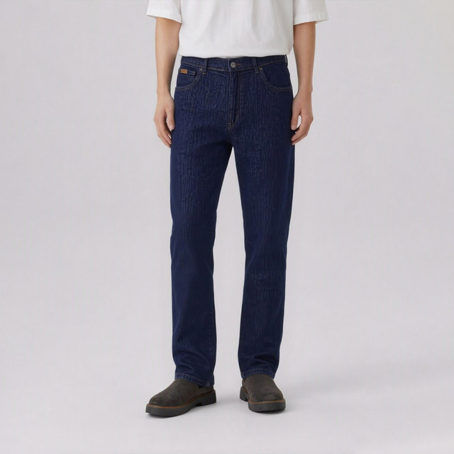 Wrangler 男式牛仔裤百搭时尚春夏款牛仔裤 藏青色