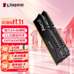 金士顿 FURY 64GB(32G×2)套装 DDR5 6000 台式机内存条 Beast 超级野兽