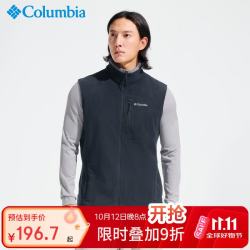 哥伦比亚 抓绒衣男春秋背心马甲户外运动保暖抓绒服AE1056 009 XL