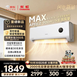 长虹 空调大1.5匹熊猫懒三代Max双排铜管变频挂机KFR-35GW/GSW+RS(PL)