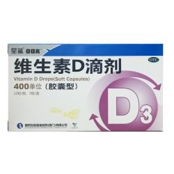 星鲨 [星鲨]维生素D滴剂 400IU*36粒 6盒装 预防维生素D缺乏性佝偻病/新鲜日期限定优惠5盒装