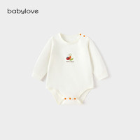 Babylove 婴儿包屁衣春秋纯棉婴儿衣服三角哈衣宝宝爬服家居服