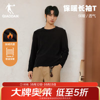 乔丹 加绒 长袖t恤  运动抓绒上衣 黑色 XL