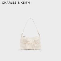 CHARLES & KEITH CHARLES&KEITH褶皱蝴蝶结芭蕾腋下斜挎包生日礼物送女友CK2-20151673
