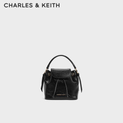 CHARLES & KEITH CHARLES&KEITH蝴蝶结包挂手提链条包水桶包七夕CK2-50271785  Black黑色 S