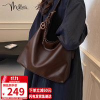 Millie's 【牛皮大容量】托特女士斜挎包