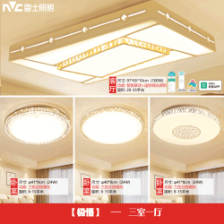 雷士 极悟 几何异次元Led吸顶灯 三室一厅