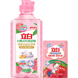 立白 白桃APG洗洁精 80g+大师香氛洗衣粉35g 套装