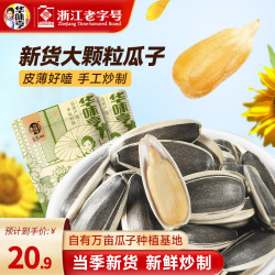 华味亨 大颗粒 原味香瓜子 500g原味瓜子*2袋