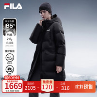 斐乐 斐护科技保暖 正黑色 XL 175/92A 女士羽绒服