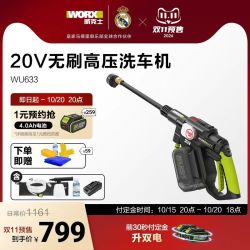 威克士 无线洗车机WU633双电