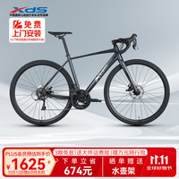 喜德盛 公路自行车2025款RC300碟刹走线车架 16速 灰黑色 480MM 灰黑色 16速