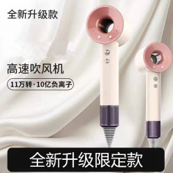 新款洛日玫瑰家用负离子高速吹风机速干护发不伤发
