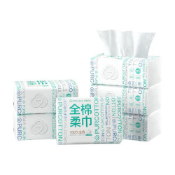 全棉时代 棉柔巾M码100抽*6包