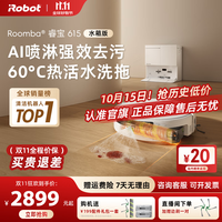 iRobot 扫地机器人睿宝615Pro拖地洗地机洗拖吸一体上下水箱版 615水箱版-无需安装