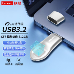 联想 指纹加密 U盘  512GB