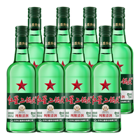 红星 大二 清香型白酒 43度 750ml*8瓶