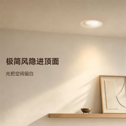 雷士 无界未来光筒灯 菱花白 9W 暖白
