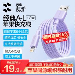 闪魔 车载充电线 1.2米