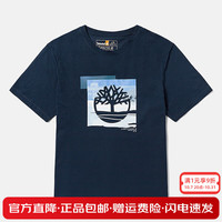 添柏岚 T恤男女款户外宽松透气运动休闲圆领纯棉短袖 A6QVZ-433 XL 185/120A