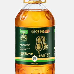 喵满分 物理压榨特香花生油5L食用油粮油物理压榨炒菜烘焙家用