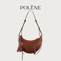 POLENE 波灵恩Number Ten-Galop牛皮革马鞍包