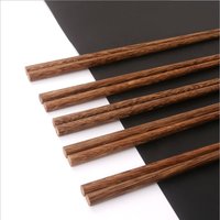 移动端：利瓷 鸡翅木筷子家用防霉原木快子实木餐具10双家庭套装20公筷25cm