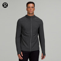 lululemon 丨Surge Warm 男士拉链连帽衫 LM3DBZS 杂色石墨灰/黑 S