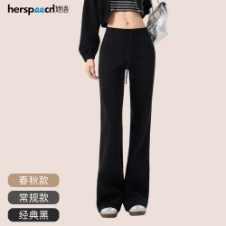 她语 【莱赛尔微喇】抽绳直筒休闲裤
