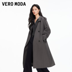 VERO MODA 【凡戴克棕】翻领慵懒风衣 326421003