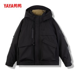 YAYA 【露营工装】短款连帽派克羽绒服