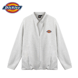 Dickies 痞帅立领半开襟假两件卫衣男士2026新款设计感潮流上衣男J