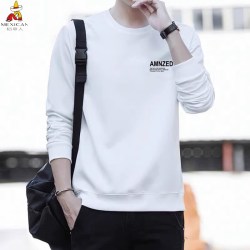 稻草人纯棉长袖t恤男秋冬季新款休闲运动服圆领卫衣男装打底衫