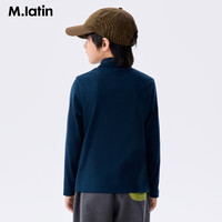 M.Latin 马拉丁 藏青 110cm 儿童条纹长袖T恤