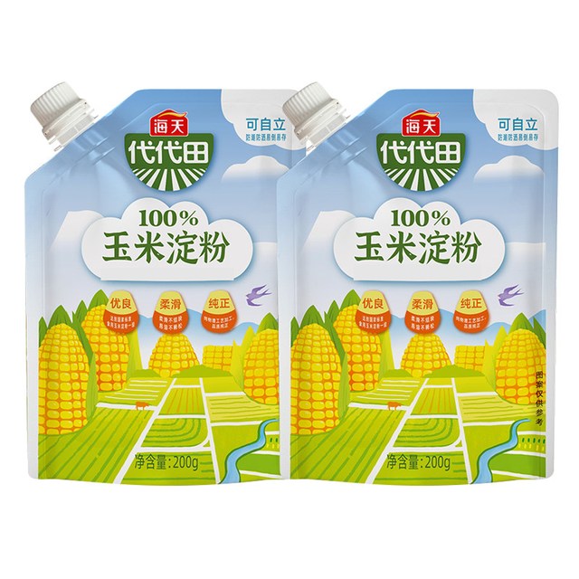 海天 玉米淀粉 200g*2袋 烘焙勾芡食用生粉