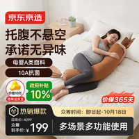 京东京造 孕妇枕便携护腰侧睡托腹枕头可调节侧卧裸感孕期靠枕长条糖果枕