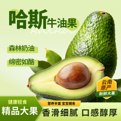 智宙 金奖·哈斯牛油果 试吃尝鲜 2枚普装