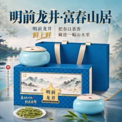 西湖工夫 明前特级龙井茶叶礼盒装送礼长辈领导杭州伴手礼绿茶佳品