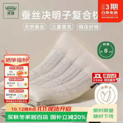 然牌 决明子枕头 颈椎枕蚕丝枕睡眠专用护颈枕软硬枕 单只装48x74cm