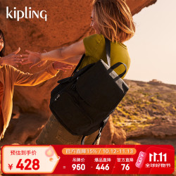 kipling 凯浦林时尚旅行礼物猴子包双肩包书包CITY PACK S黑皮诺色送母亲节