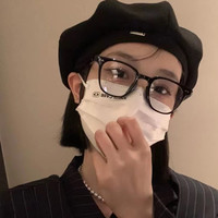 韩版素颜黑框眼镜女近视眼镜框网红款防蓝光平光镜潮