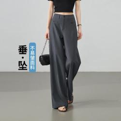 ESE-Y 简单时尚轻薄休闲裤子女26夏新款透气阔腿裤长裤
