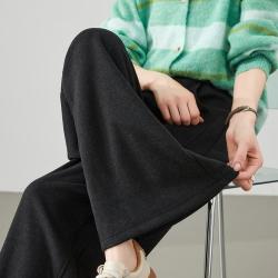 ESE-Y 美拉德休闲裤女26春秋阔腿裤高个子拖地