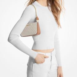 MICHAEL KORS Jet Set 中号标志性徽标复古经典老花链条单肩手拿腋下包