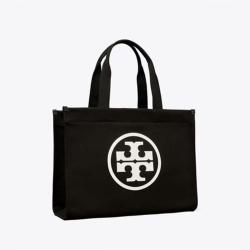TORY BURCH 女款隐藏式磁扣桥接设计棉质帆布托特包手提包