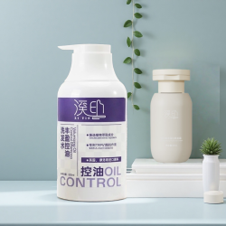 溪印丰盈控油去屑洗发乳500ml控油蓬松高颅顶持久清爽洗发水