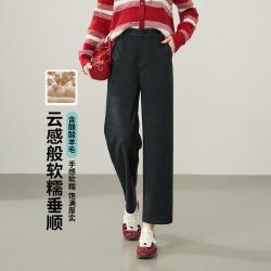 ESE-Y 小个子烟管直筒裤26秋新高级感休闲裤子女